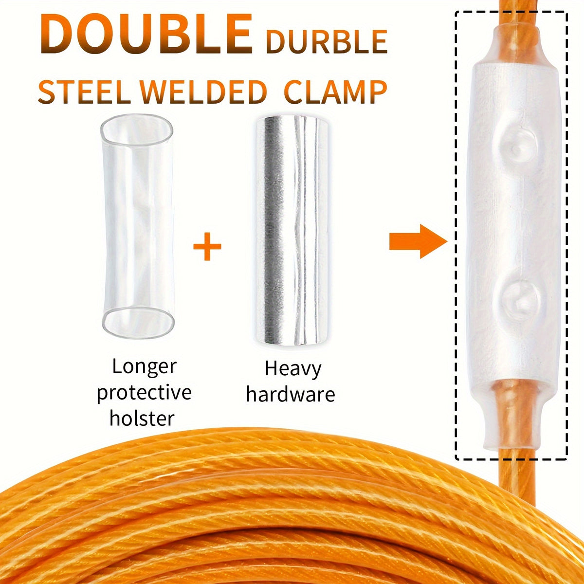 Pet Tie Out Cable For Dogs, 10/20/30ft