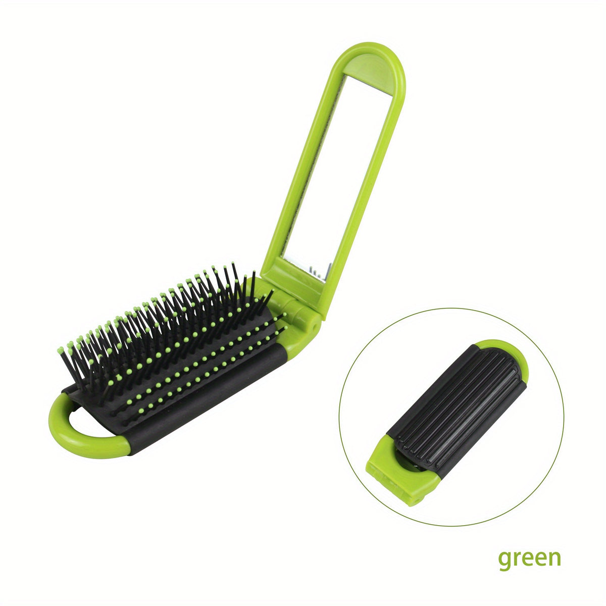 Compact Travel Hair Brush - Ultra-Portable, Foldable, Pocket-Sized