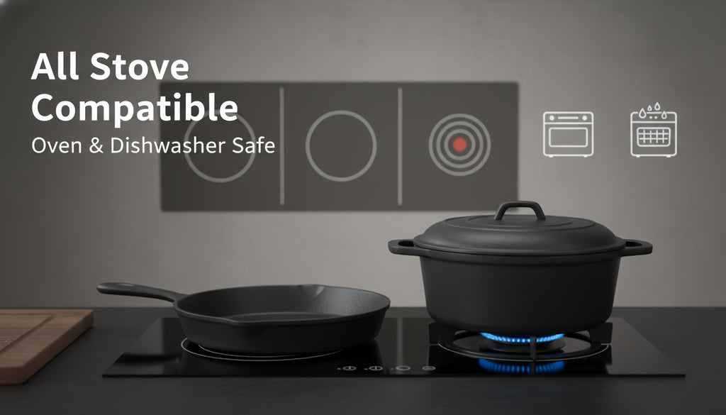 Cast Iron Cookware Series - 6PC/5PC/4PC Sets