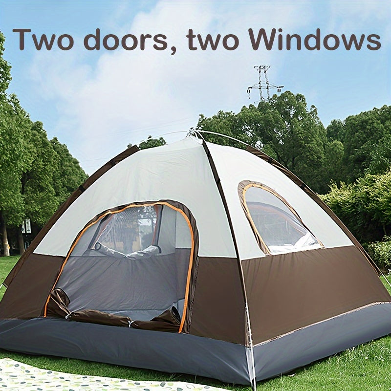 Fully Automatic Luxury Large Family Tent with Two Doors, Two Windows, One Skylight