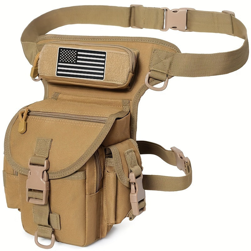 Multi-functional Outdoor Leg Bag For Fishing - Durable Water-Resistant Nylon
