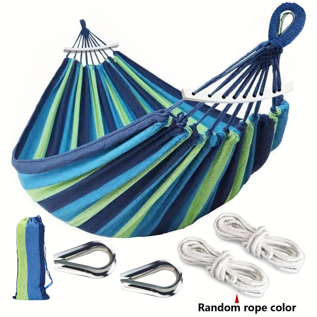 2.8*1.5M Thickened Fabric Curved Stick Anti-rollover Hammock