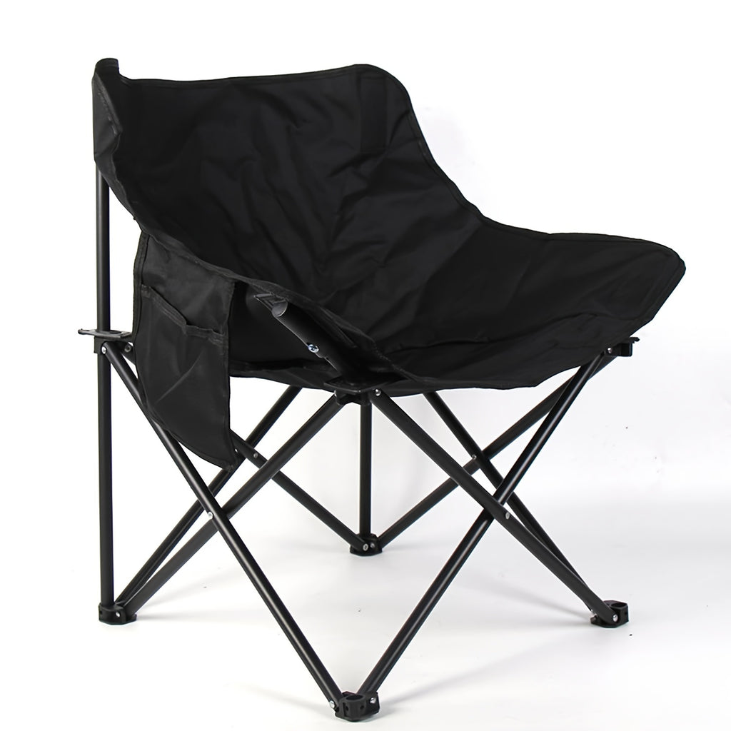 5pcs/Set, Black Camping Chair & Table Set