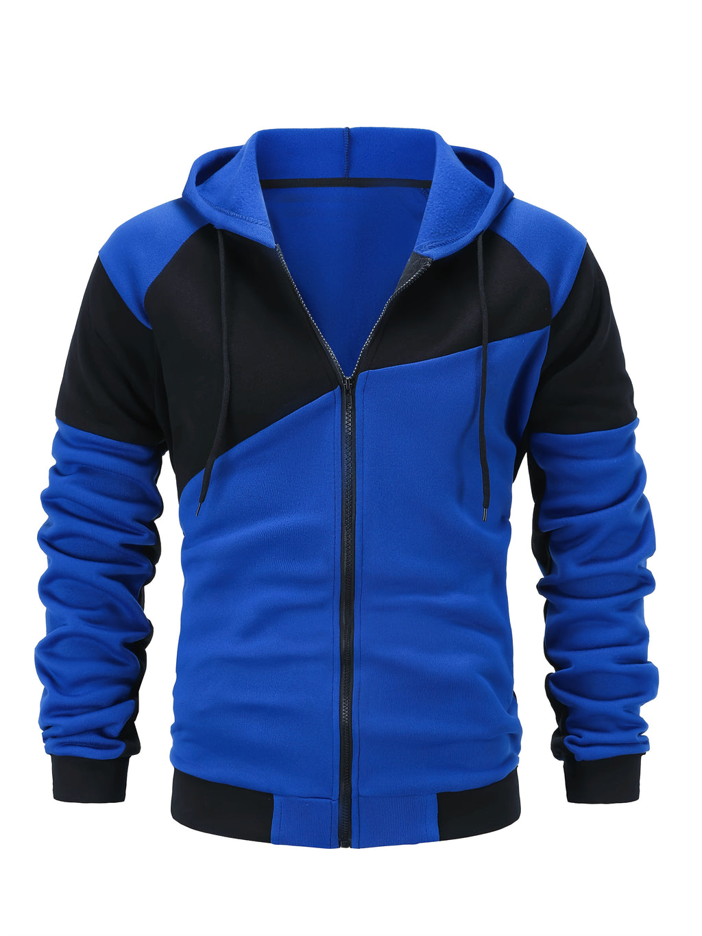 Double Layer Drawstring Hooded Jacket