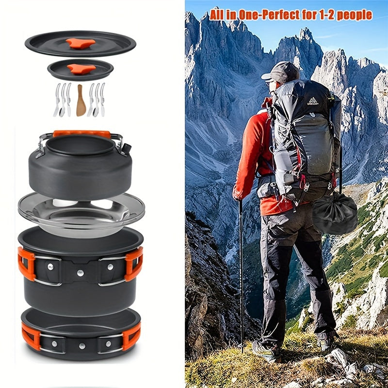 2-3 people camping portable combination pot set
