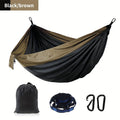 Solid Color Parachute Hammock With Strap And Black Carabiner