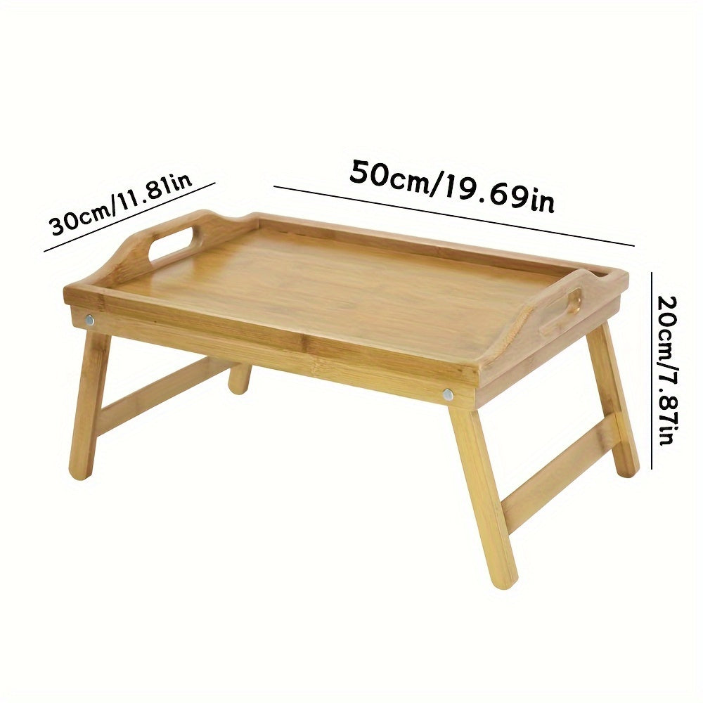 Portable Bamboo Tray Table - Foldable