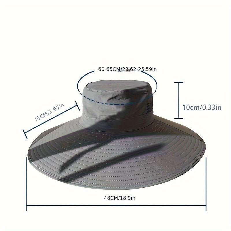 Premium Wide Brim Camo Fisherman Hat - Ultimate UV Protection, Breathable, Water-Resistant