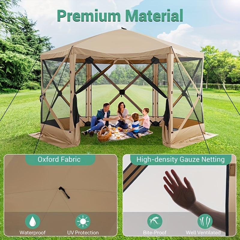 12x12ft Pop Up Canopy Screen House Tent