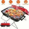 Small Portable Charcoal Barbecue Grill With Lid