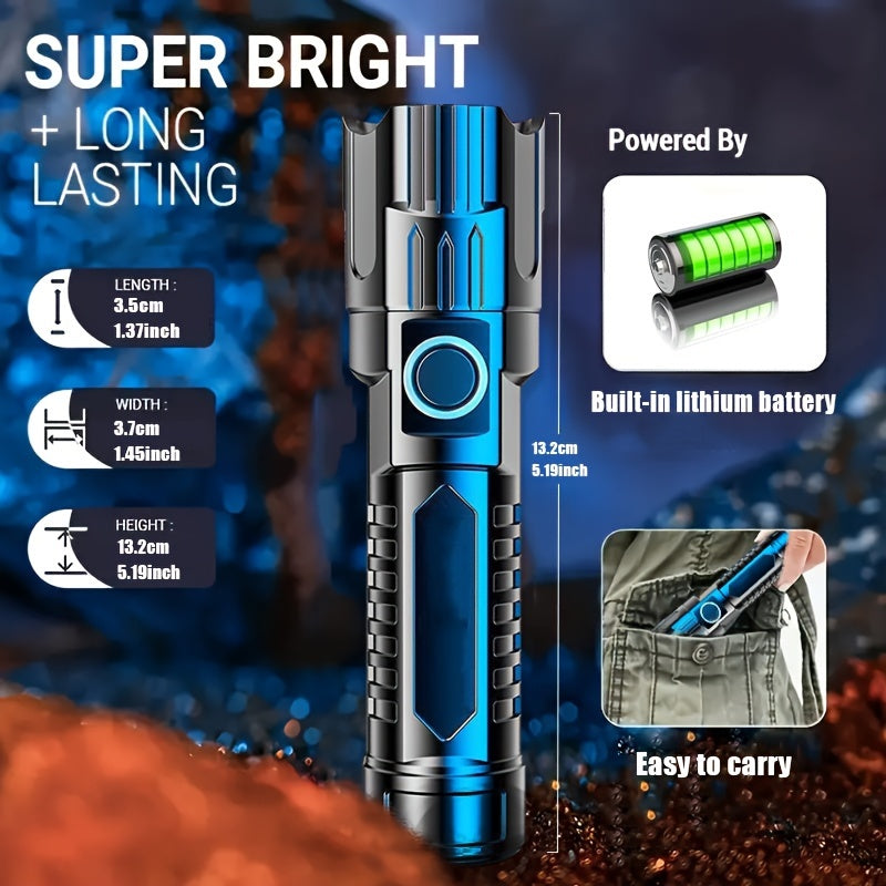 Two Ultra-Bright LED Flashlights with Three Modes