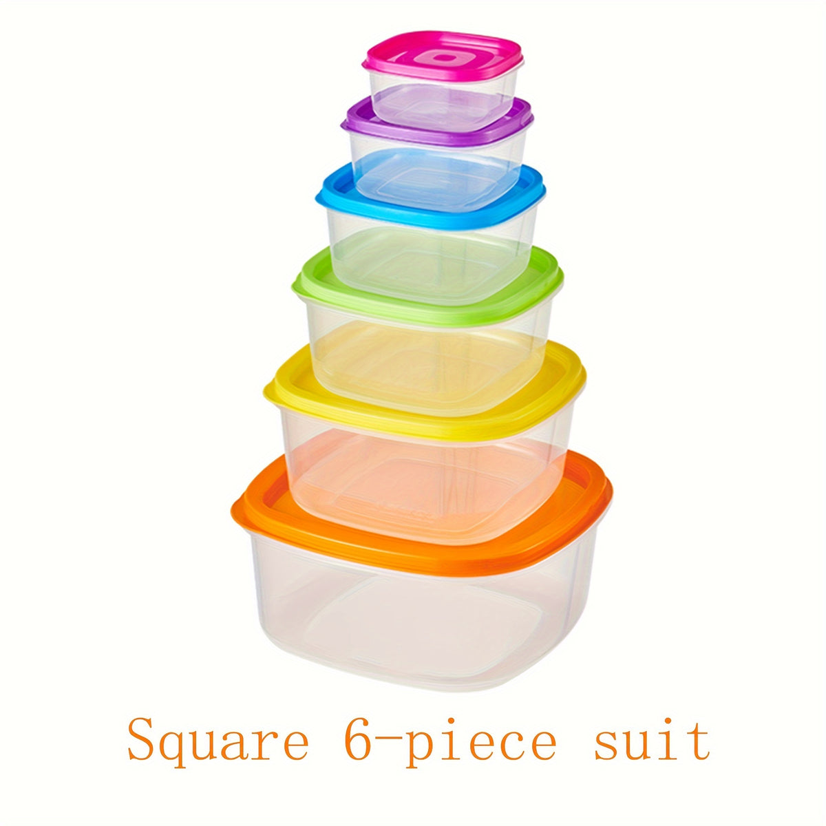 Fresh-keeping Box 4/5/6pcs Set with Lid Food Storage Container