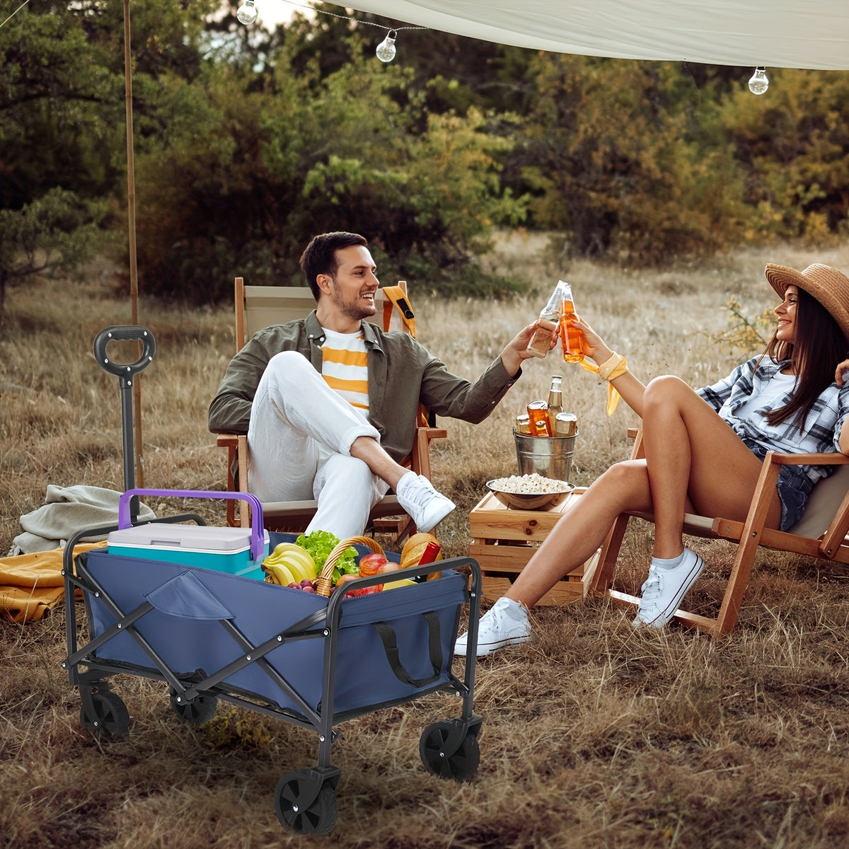 28x18x36in Oversized Camper Folding Trolley