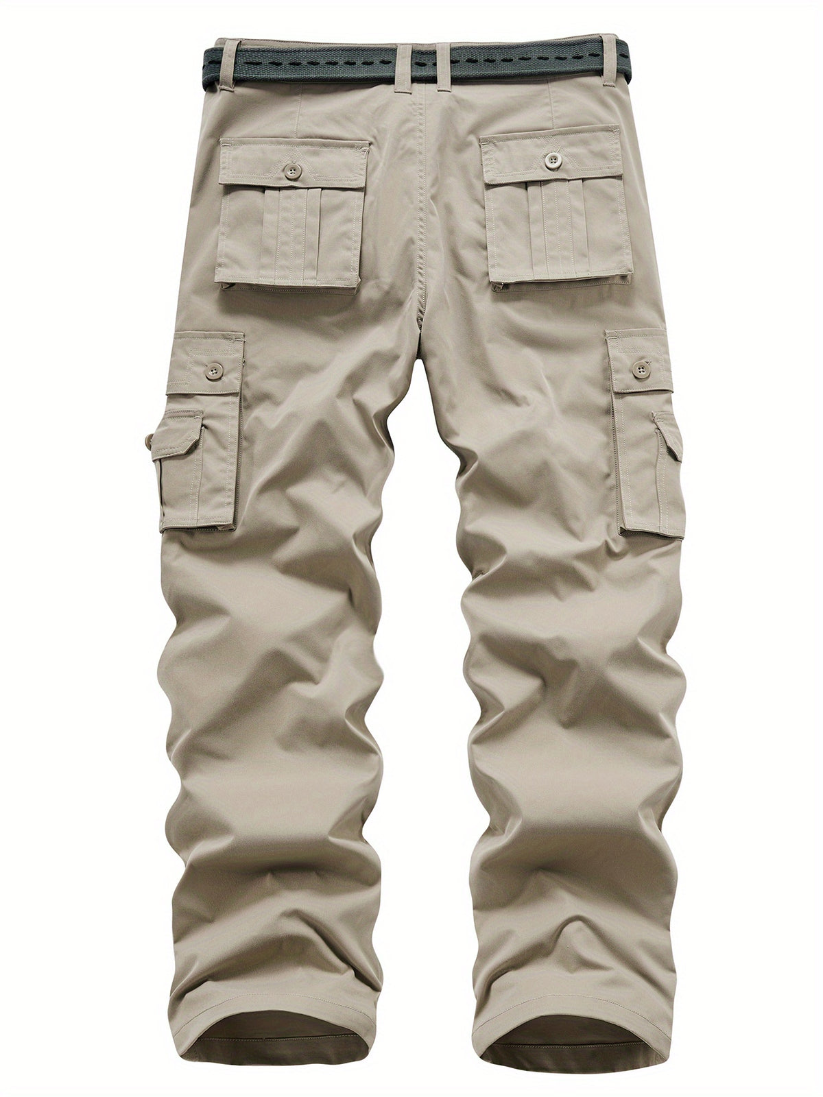 Classic Design Multi Flap Pockets Cargo Pants, Loose Fit Drawstring Cargo Pants