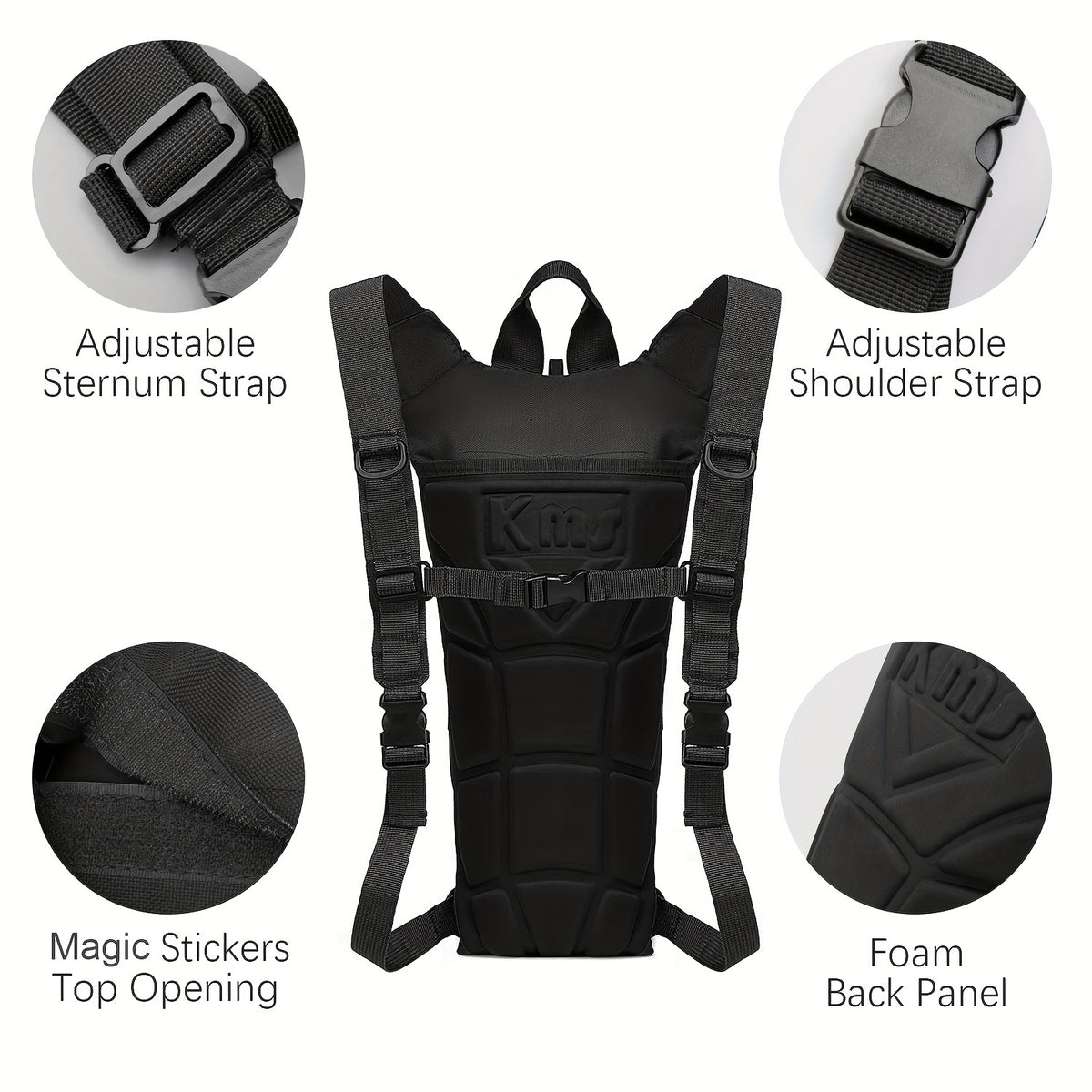 101.44oz Water Bladder Bag Hiking Camping Hydration Backpack