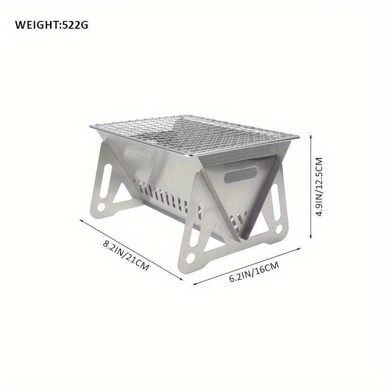 Portable Silvery Barbecue Grill - Available in 2 Sizes