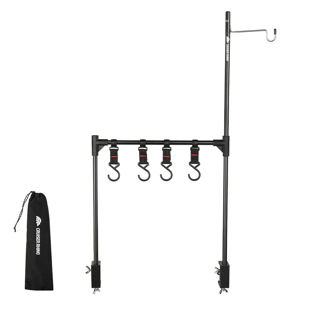 Aluminum Alloy Folding Hanging Rack With Detachable Hook