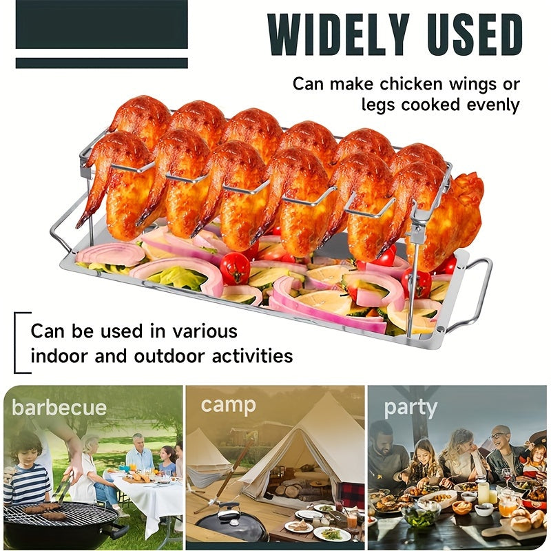 Stainless Steel Chicken Leg & Wing Rack