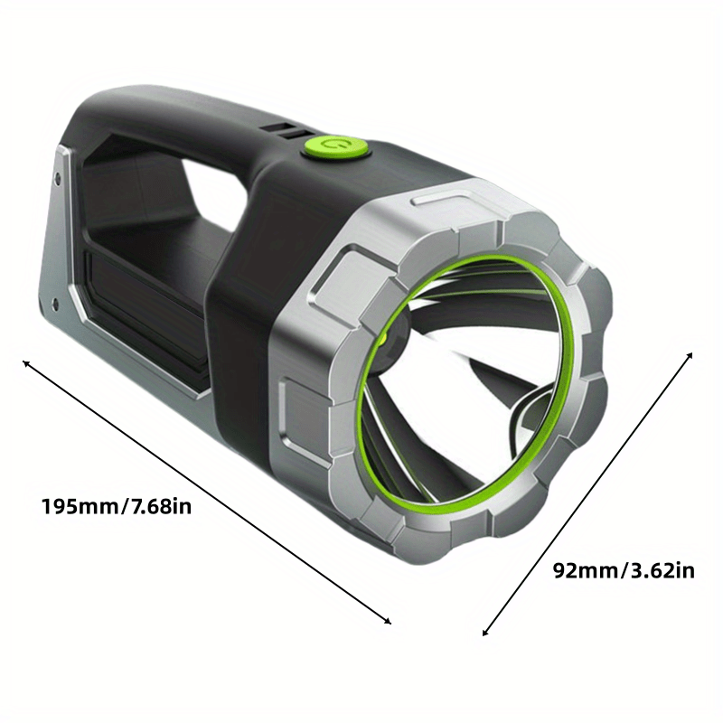 1pc High-Intensity LED Flashlight - Rechargeable