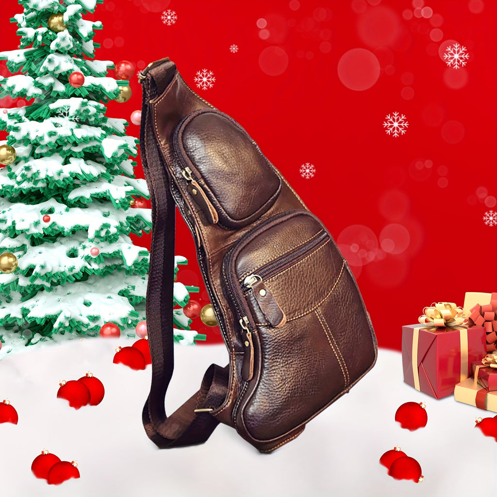 Vintage Genuine Leather Sling Bag