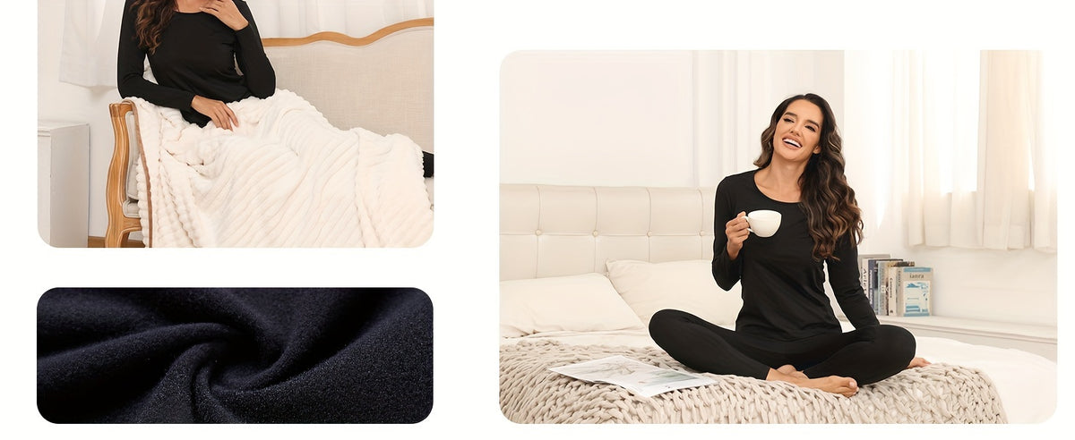 3-Pack Womens Super Cozy Thermal Underwear Set