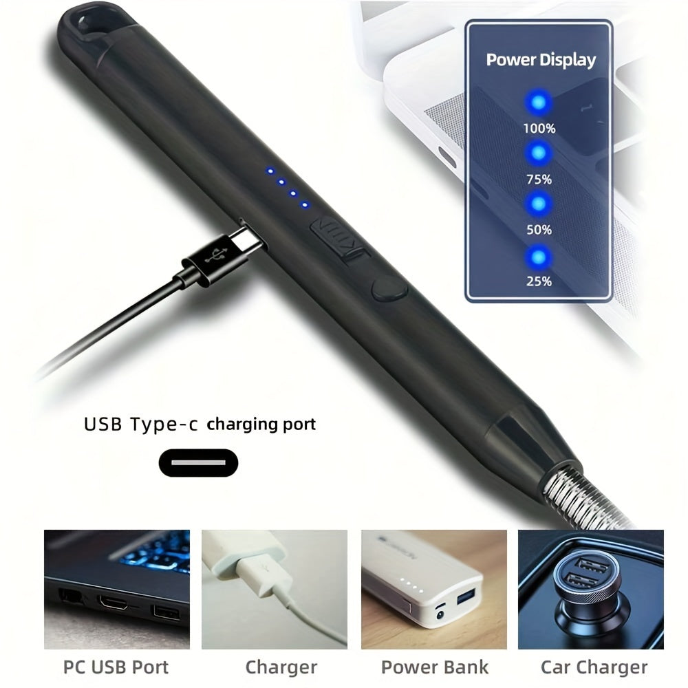Rechargeable Arc Usb Lighter - Windproof For Bbq & Camping