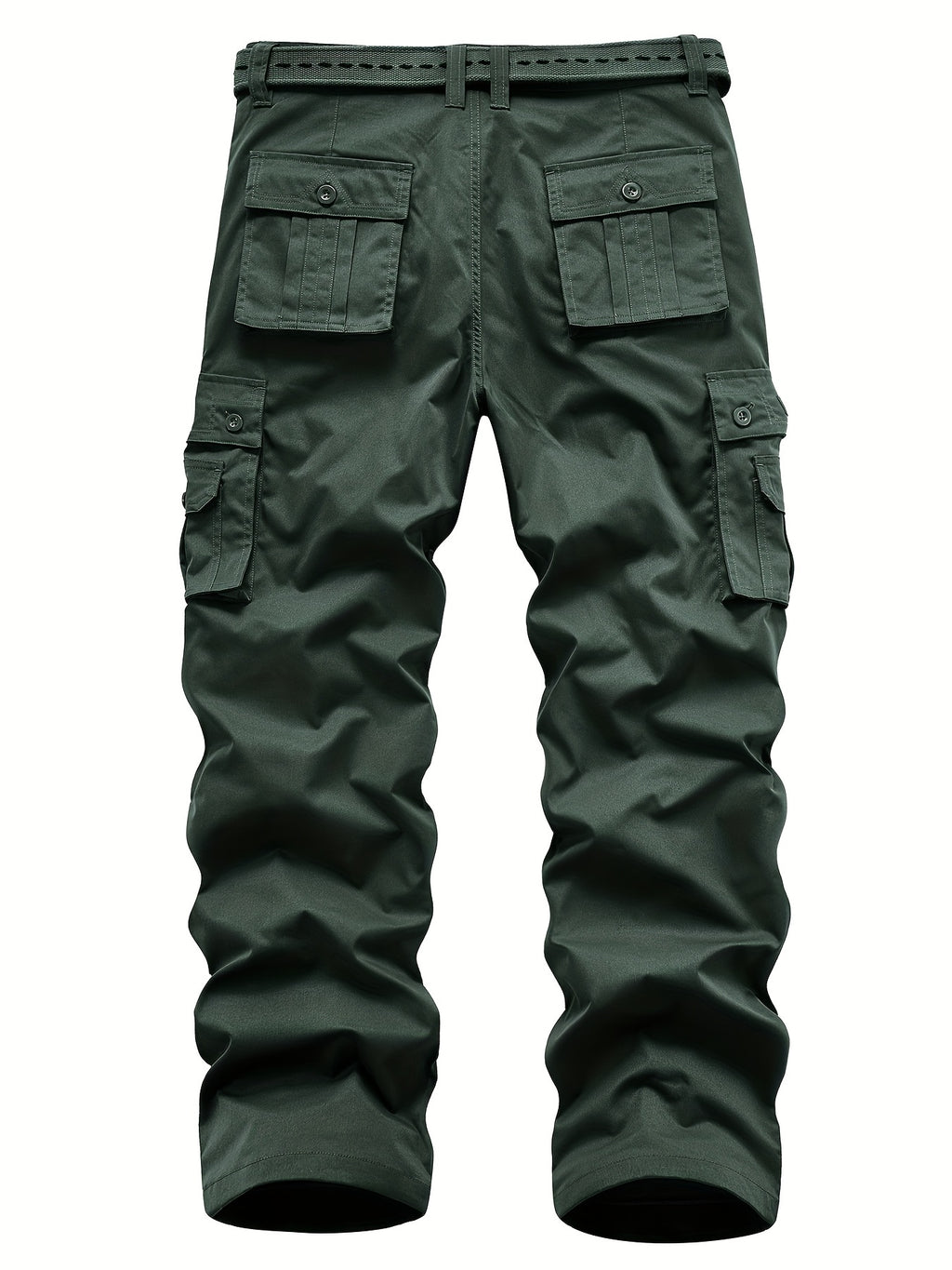 Classic Design Multi Flap Pockets Cargo Pants, Loose Fit Drawstring Cargo Pants