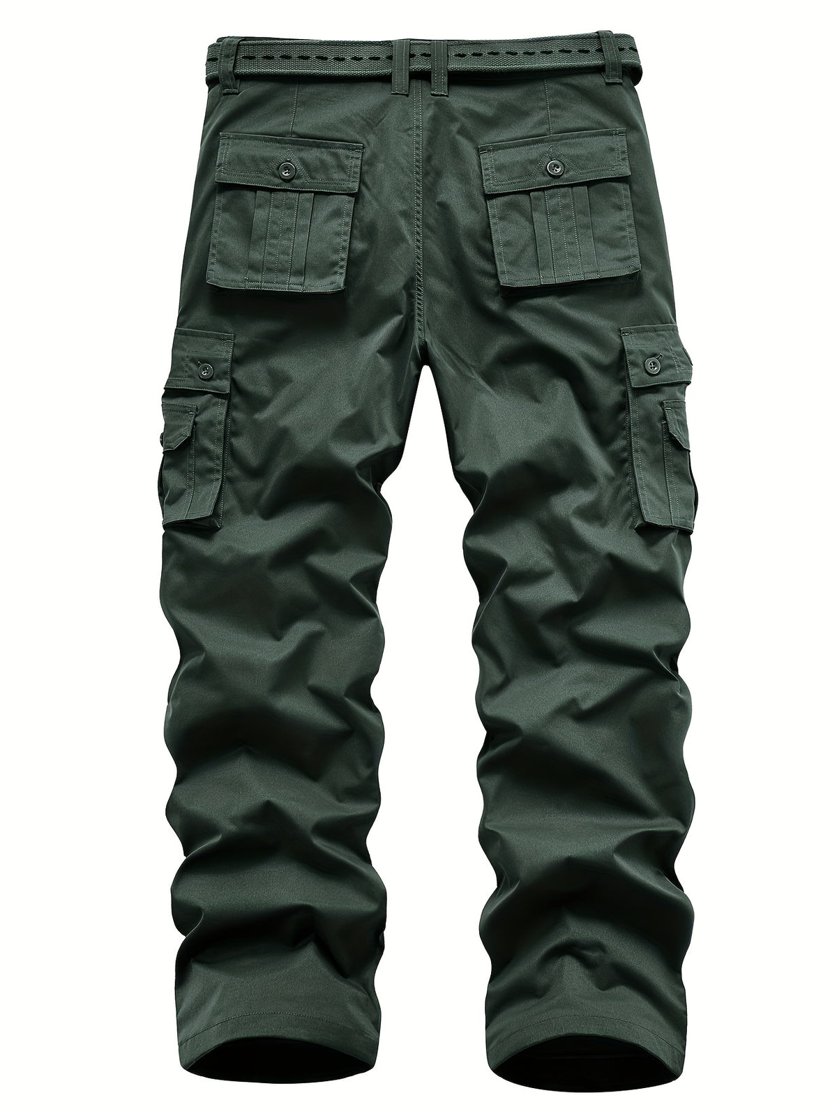 Classic Design Multi Flap Pockets Cargo Pants, Loose Fit Drawstring Cargo Pants