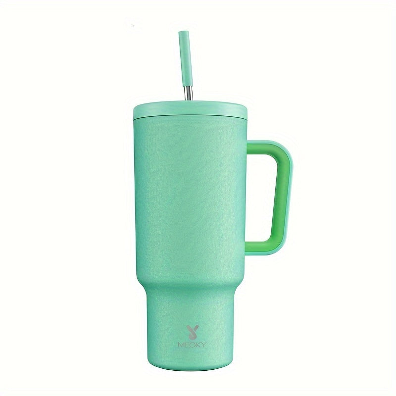 40oz Stainless Steel Tumbler With Lid And Straw - Insulated