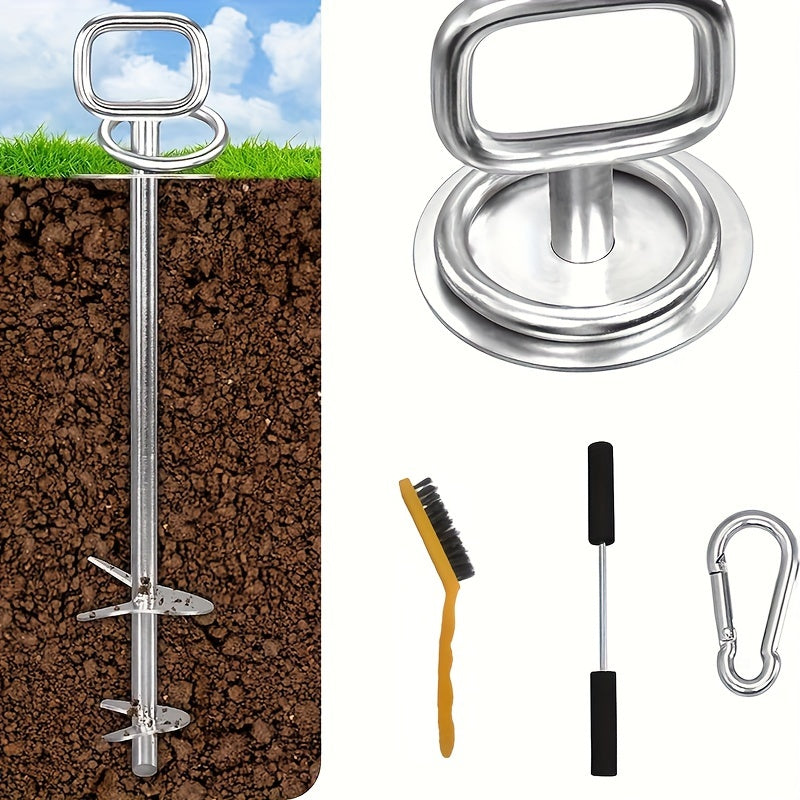 Sturdy 360-Degree Swivel Spiral Pet Anchor