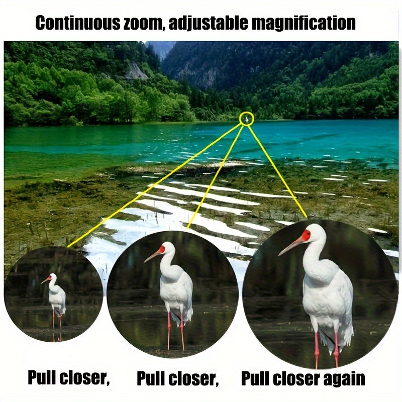 High Magnification Long Range Zoom Binoculars, HD Professional