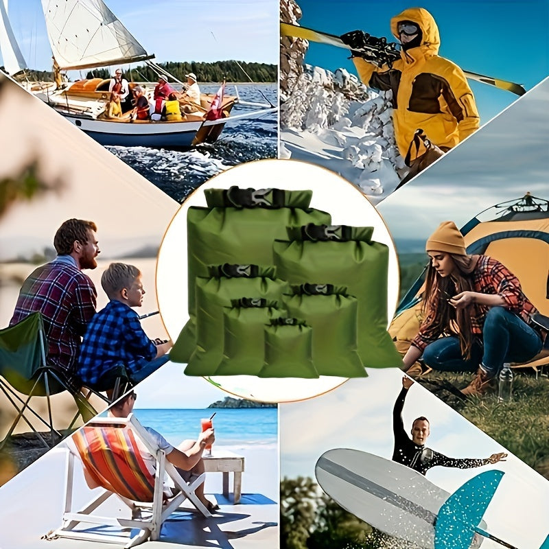 6pcs Waterproof Dry Bag Set - Ultra-Lightweight, Large Capacity
