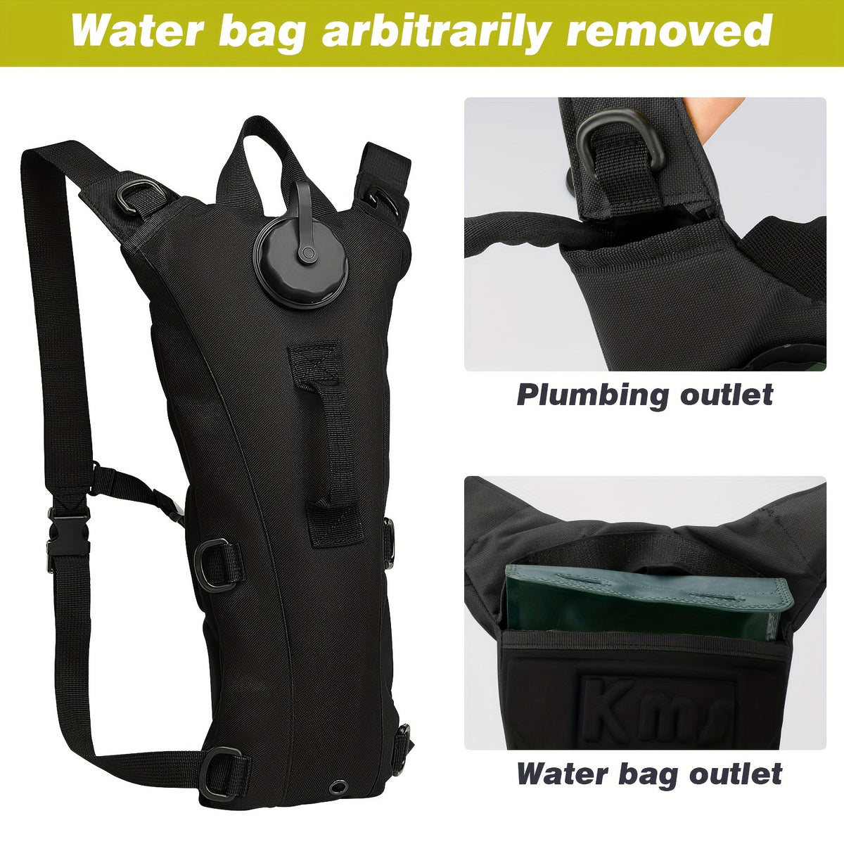 101.44oz Water Bladder Bag Hiking Camping Hydration Backpack