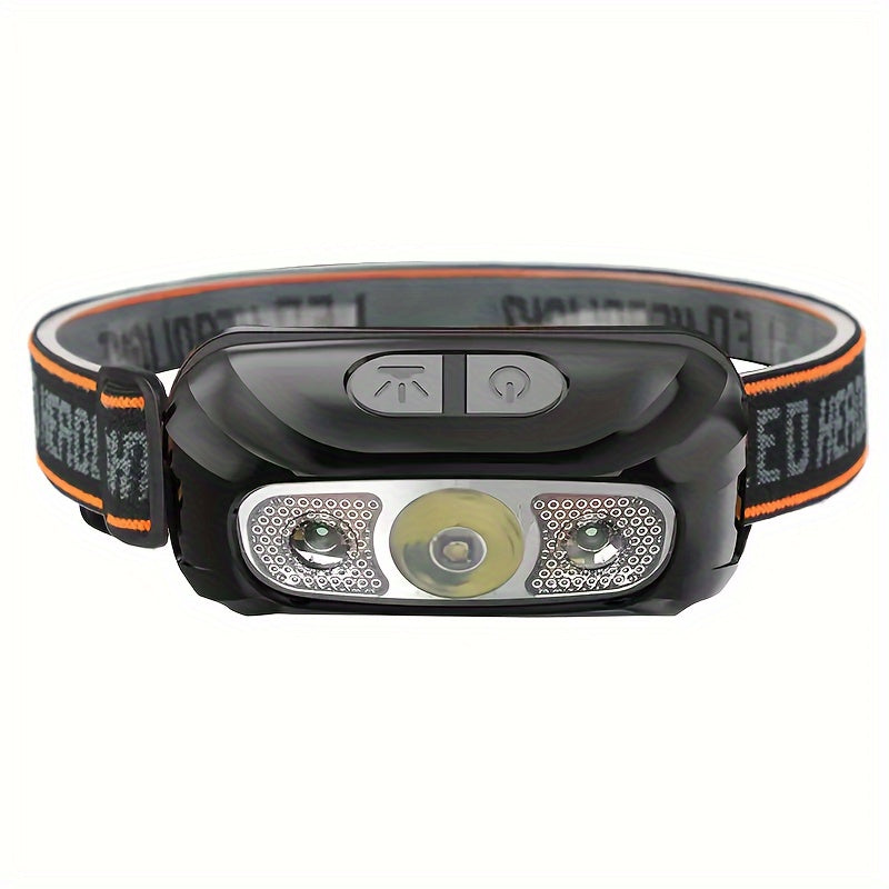 LED Super Bright Wave Induction USB Charging Mini Headlight