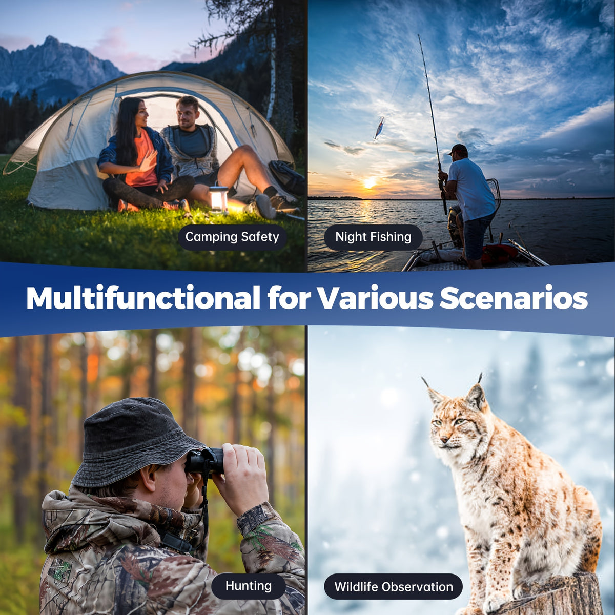 High-Definition Infrared Binoculars for Nighttime Use