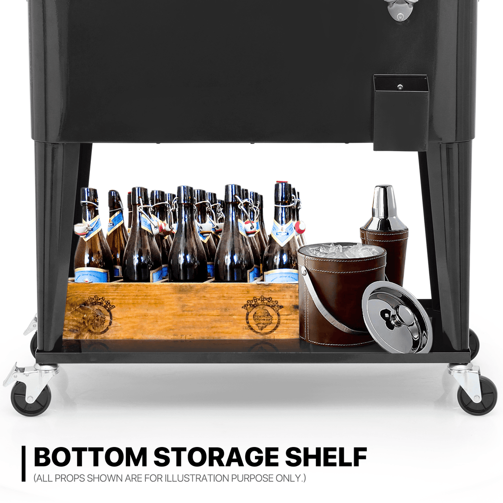 MADOG 80 Quart Rolling Ice Chest Cart