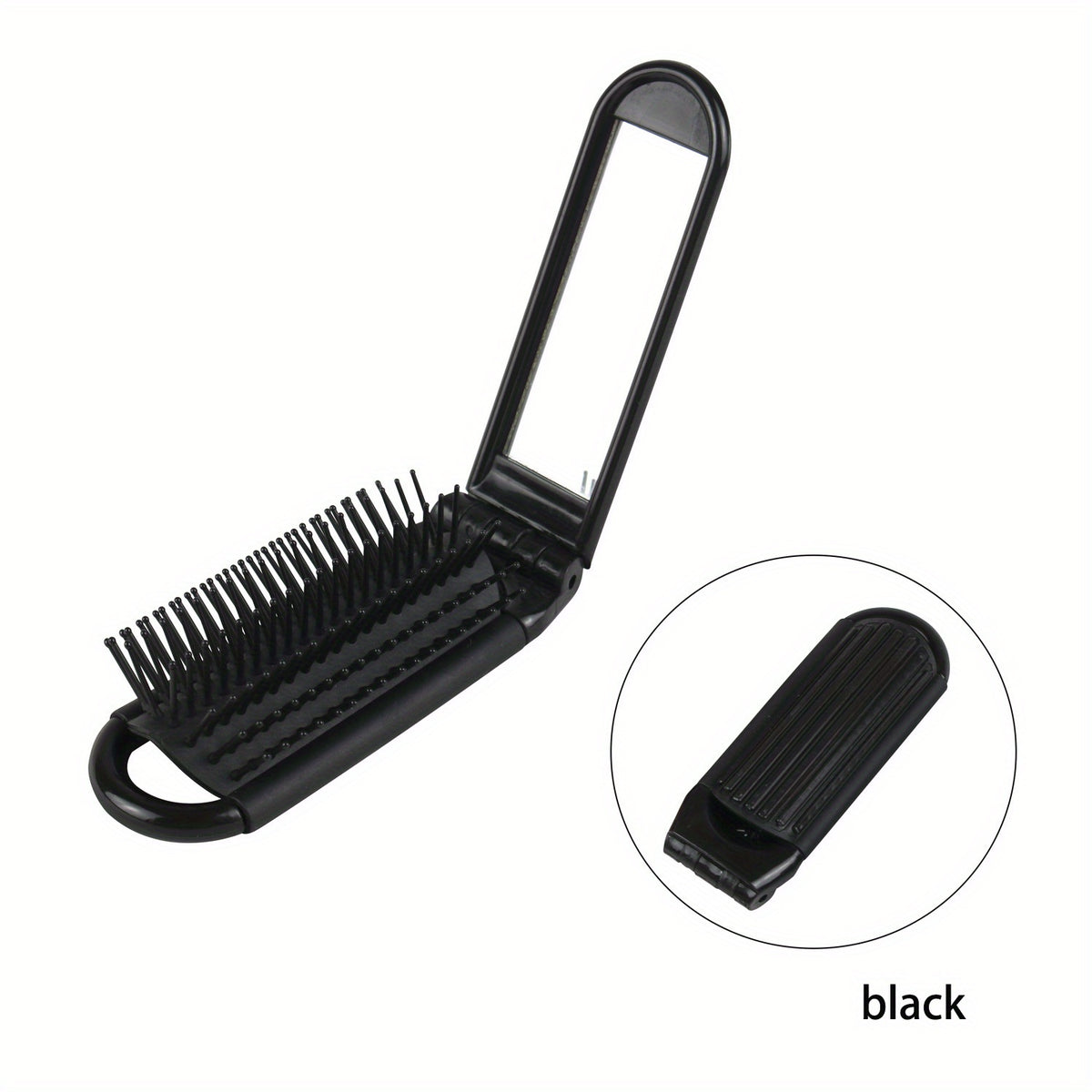 Compact Travel Hair Brush - Ultra-Portable, Foldable, Pocket-Sized