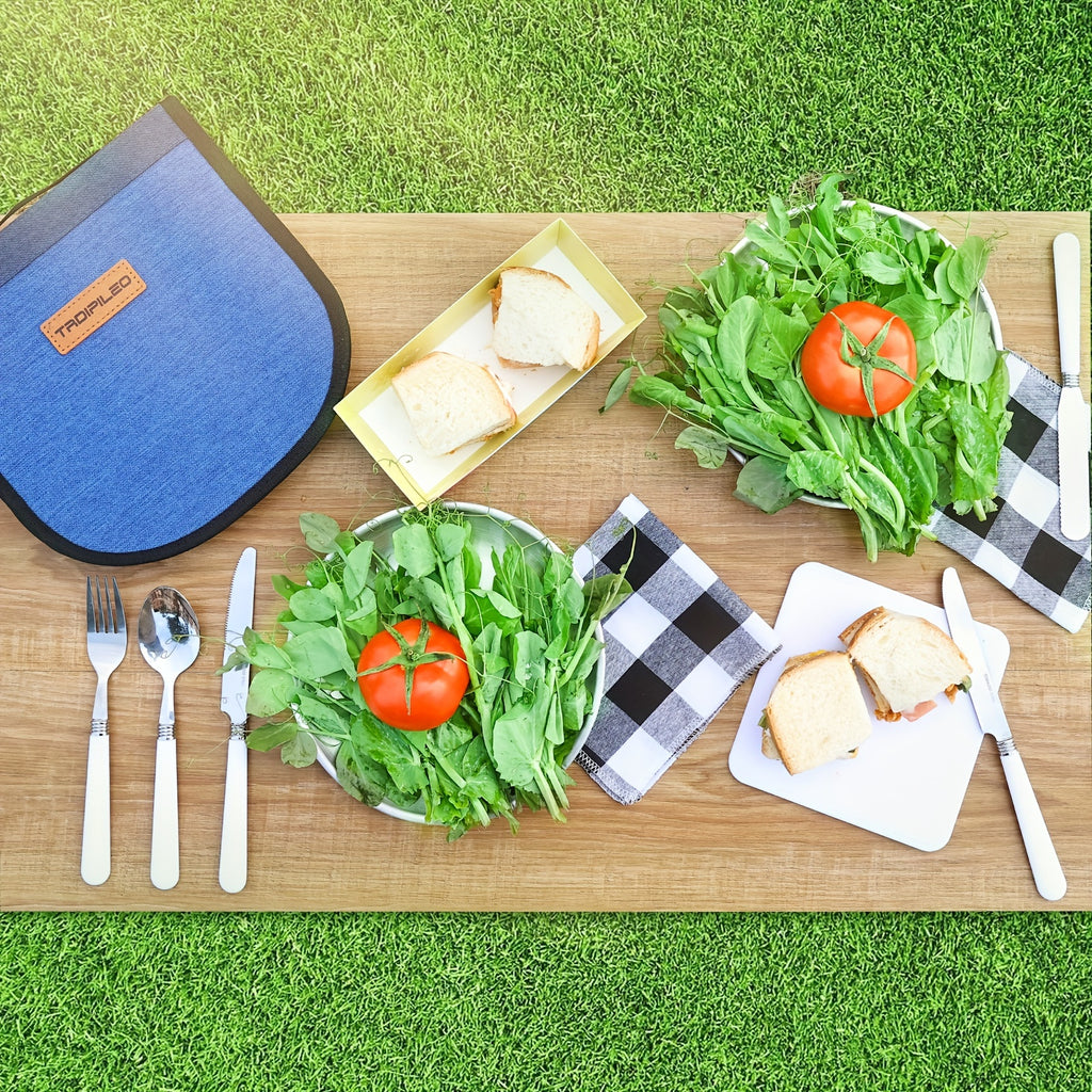 Camp Silverware Picnic Tableware Storage Set
