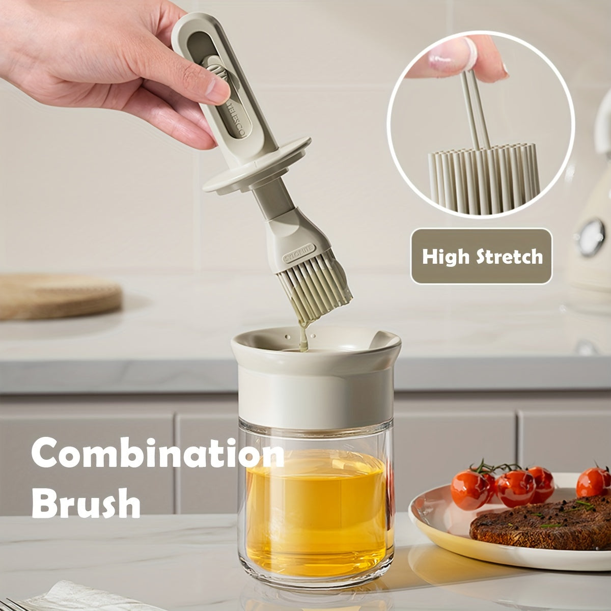 Barbecue Brush With Oil Pot