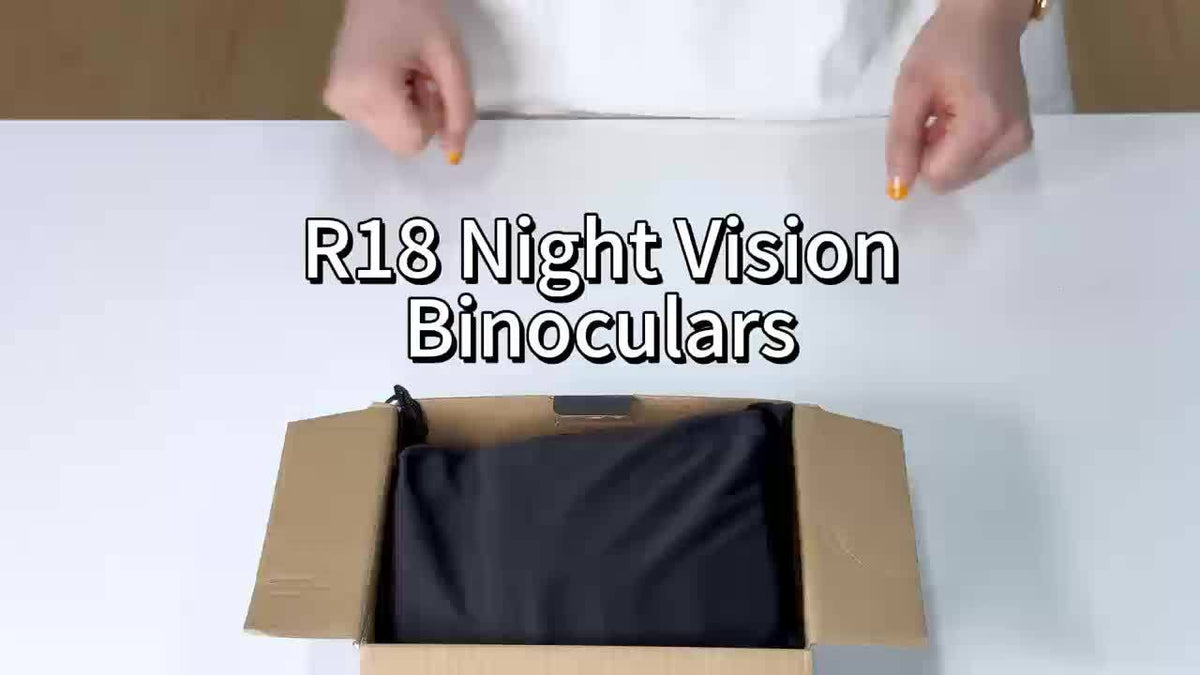 1080p Infrared Night Vision Goggles with 10x Zoom, 7-Adjustments