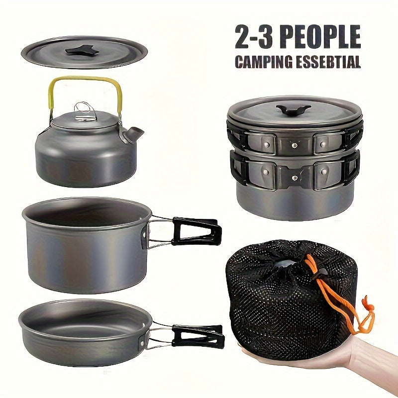 Non-stick  Foldable Camping Cookware Set,