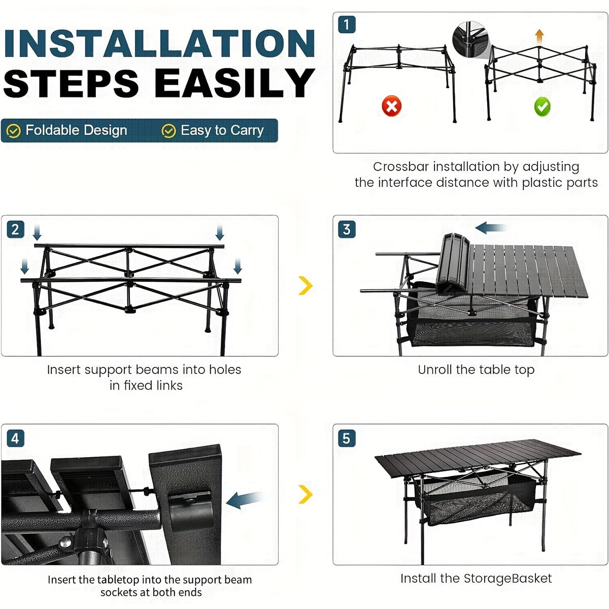 Portable Folding Camping Table