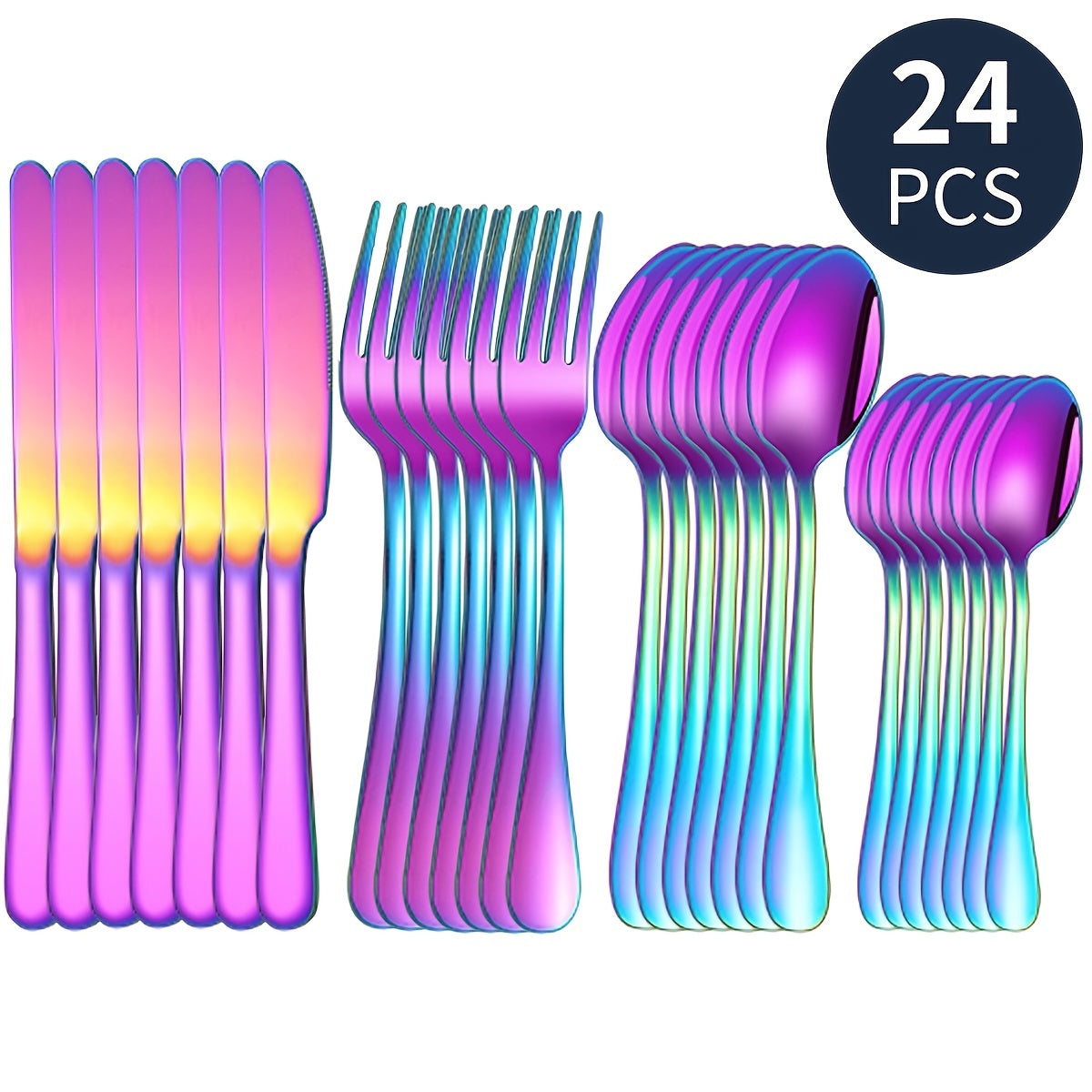 16pcs/24pcs tableware stainless steel knife, fork and spoon set