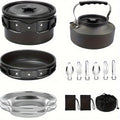2-3 people camping portable combination pot set