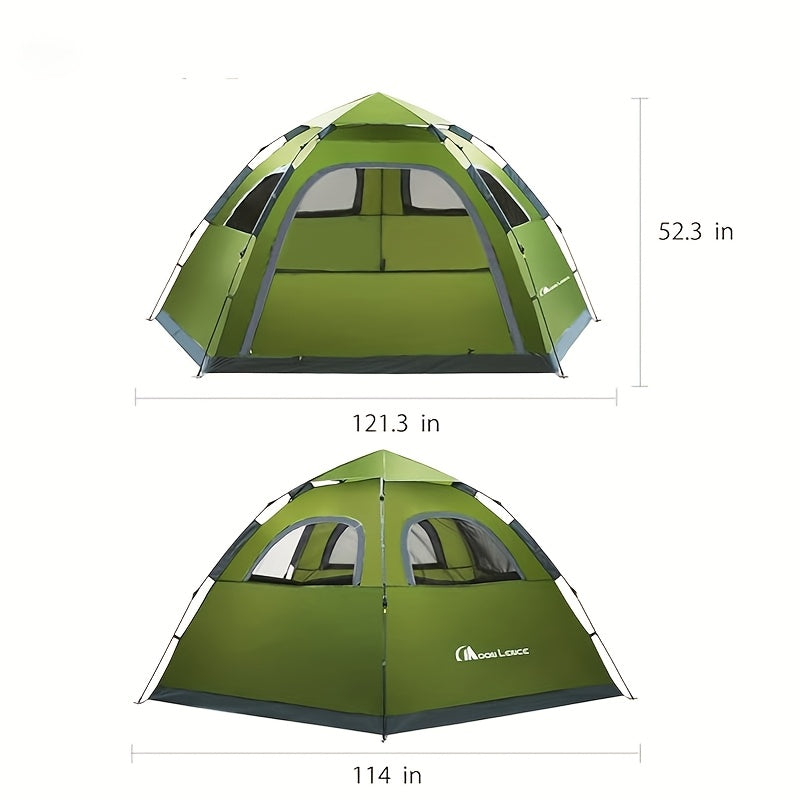 4-5 Person Portable Instant Pop-Up  Camping Tent - Waterproof, Windproof