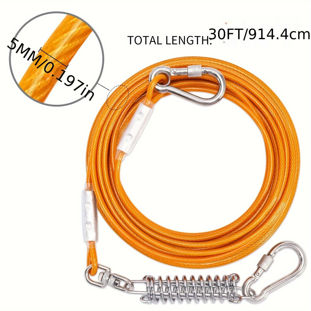 Pet Tie Out Cable For Dogs, 10/20/30ft