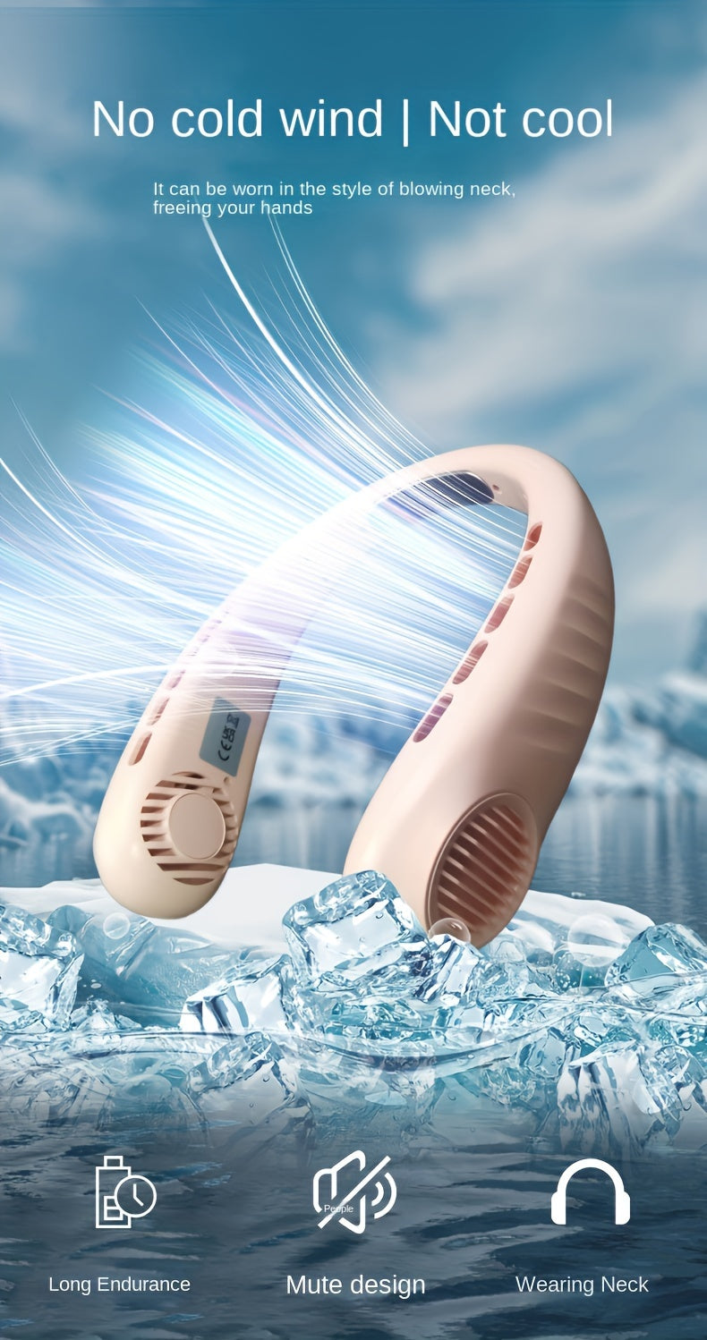 Ultra-Portable Mini Hanging Neck Fan - Whisper-Quiet