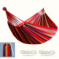Durable Nylon Hammock with Tree Straps Holds Up to 450lbs