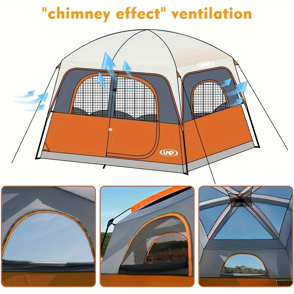 6 Person Tent Easy Setup Camping Tent For Family Camping