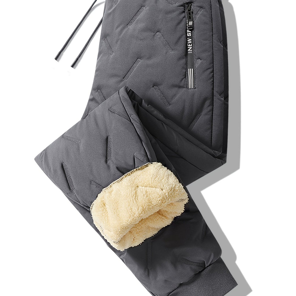 Men's Thermal Fleece Lined Straight Pants